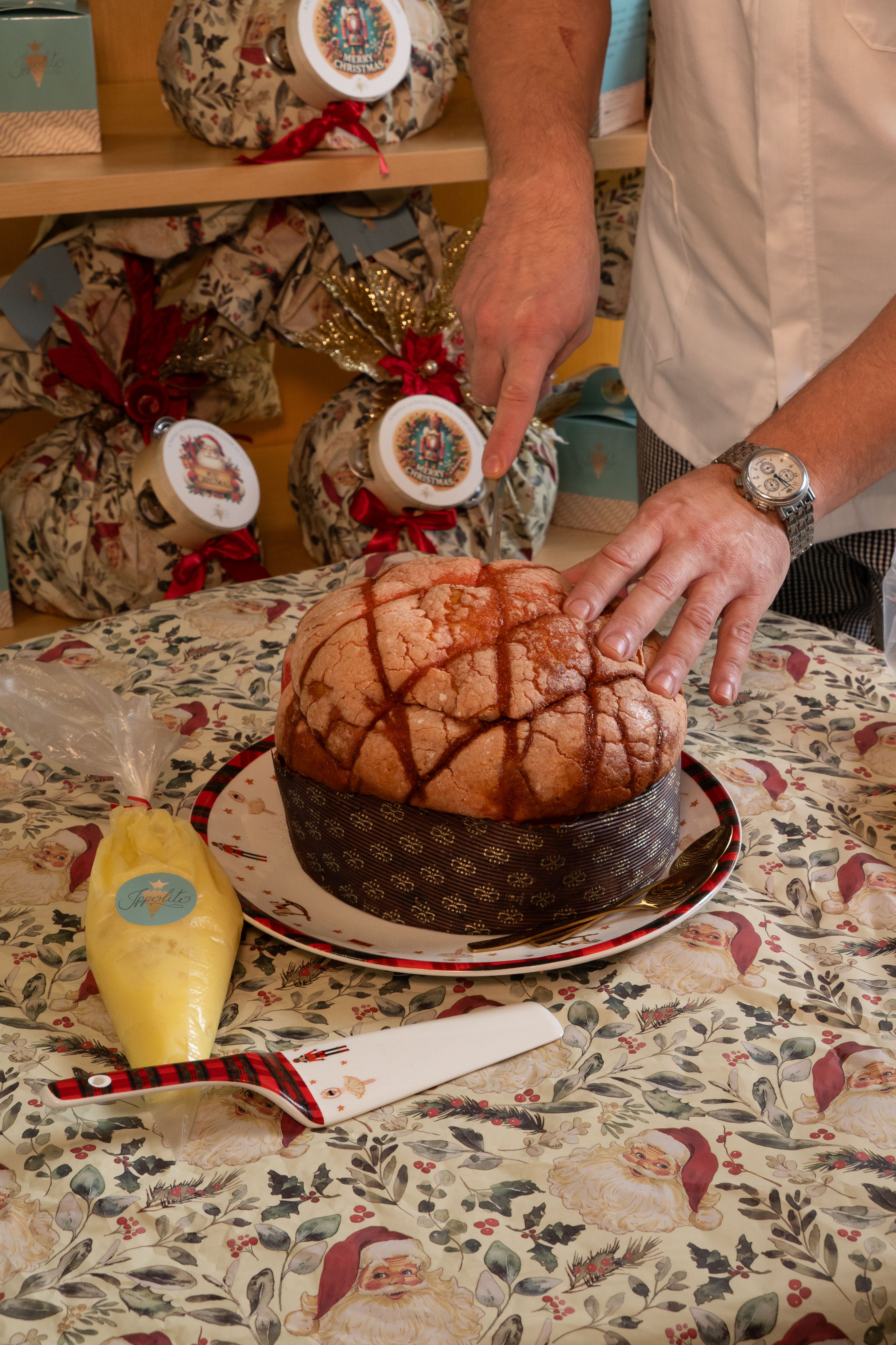 Panettone crema amarena
