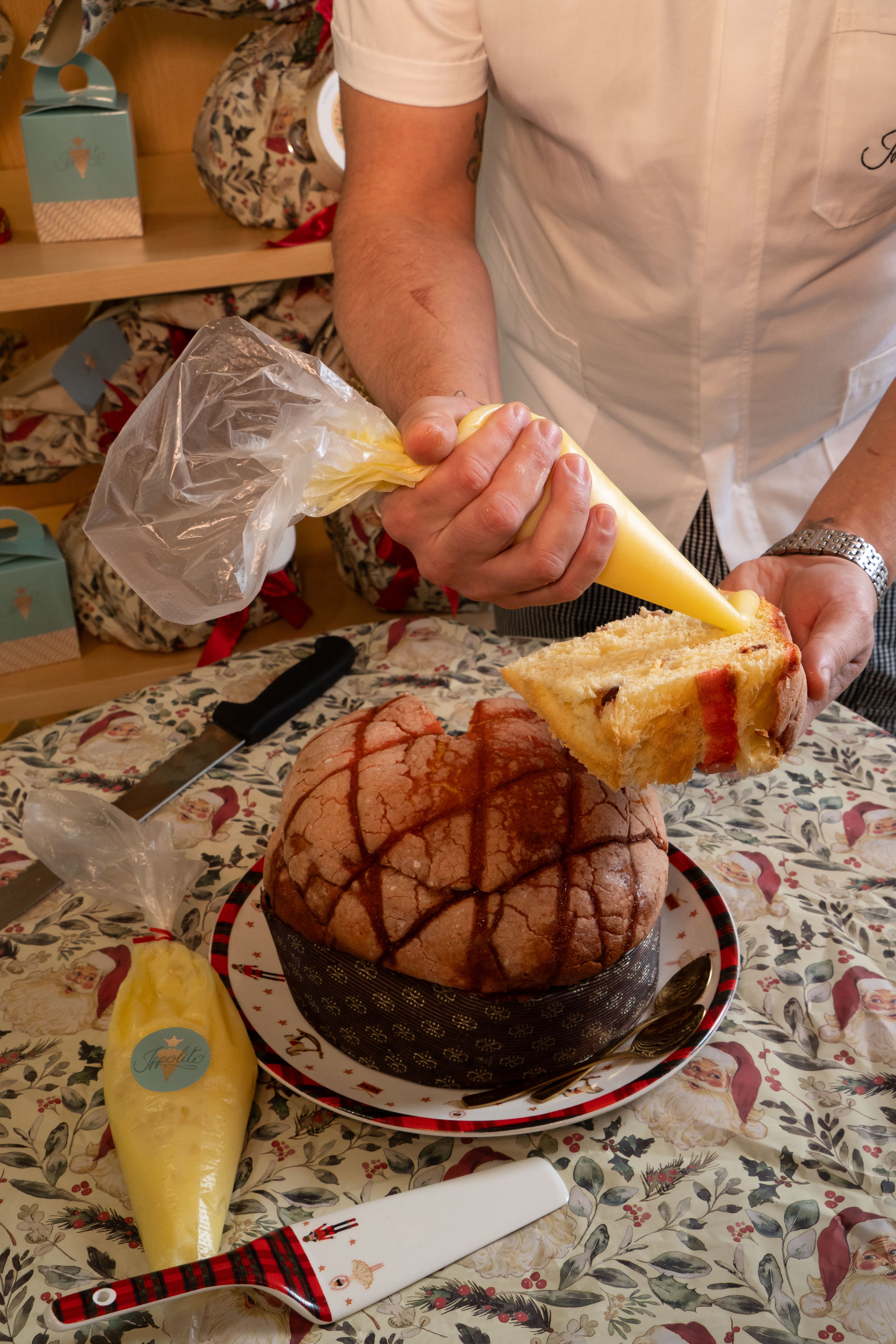 Panettone crema amarena